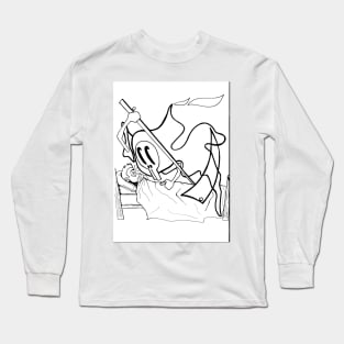 the death still standing ecopop wallpaper shinigami arts Long Sleeve T-Shirt